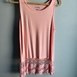 Coral Bay Long style Peach tank top size Large